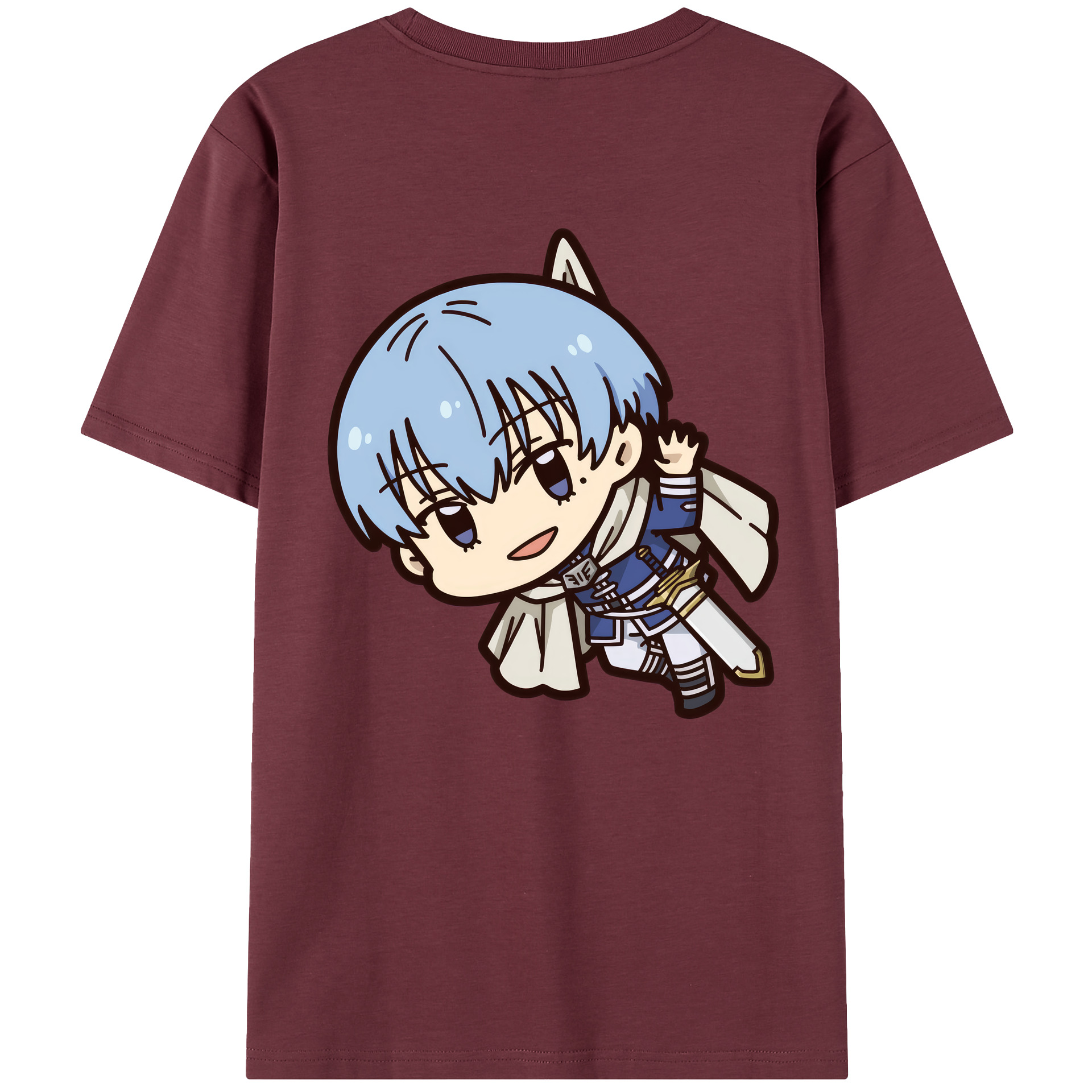（画像用） 葬送のフリーレン Frieren 綿100％半袖Tシャツ（背面プリント）